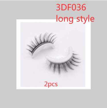 Reusable 3D Mink Lashes Natural False Eyelashes Self Adhesive Fake Glue Free Makeup Eyelash Extension Silk - Nioor