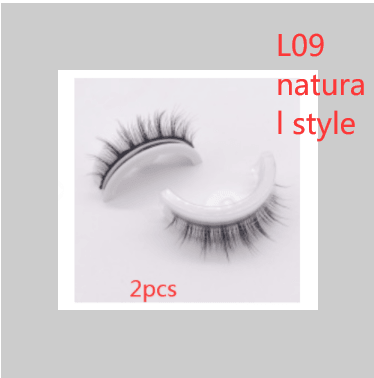 Reusable 3D Mink Lashes Natural False Eyelashes Self Adhesive Fake Glue Free Makeup Eyelash Extension Silk - Nioor