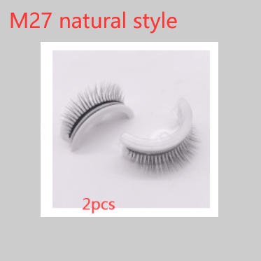 Reusable 3D Mink Lashes Natural False Eyelashes Self Adhesive Fake Glue Free Makeup Eyelash Extension Silk - Nioor