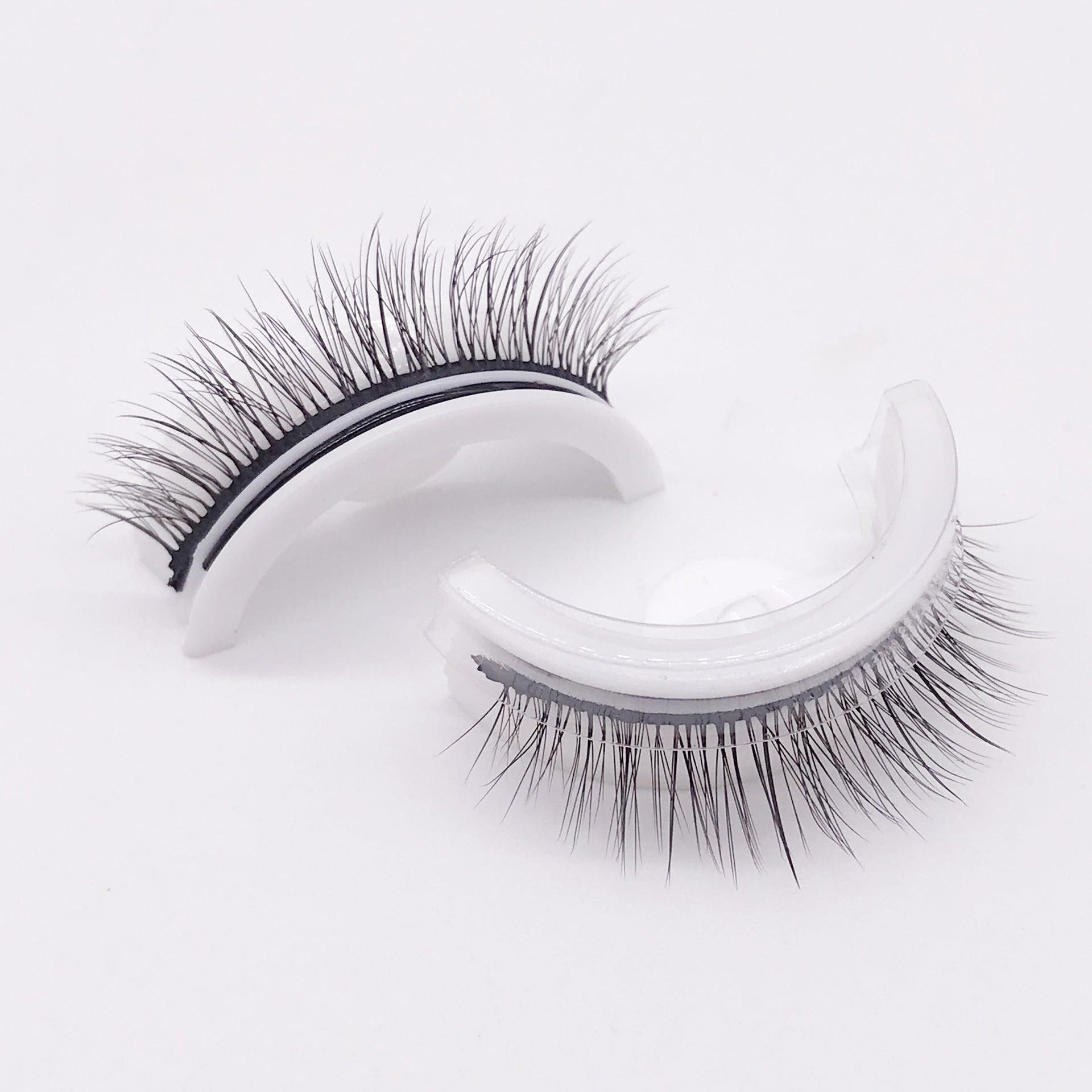 Reusable 3D Mink Lashes Natural False Eyelashes Self Adhesive Fake Glue Free Makeup Eyelash Extension Silk - Nioor