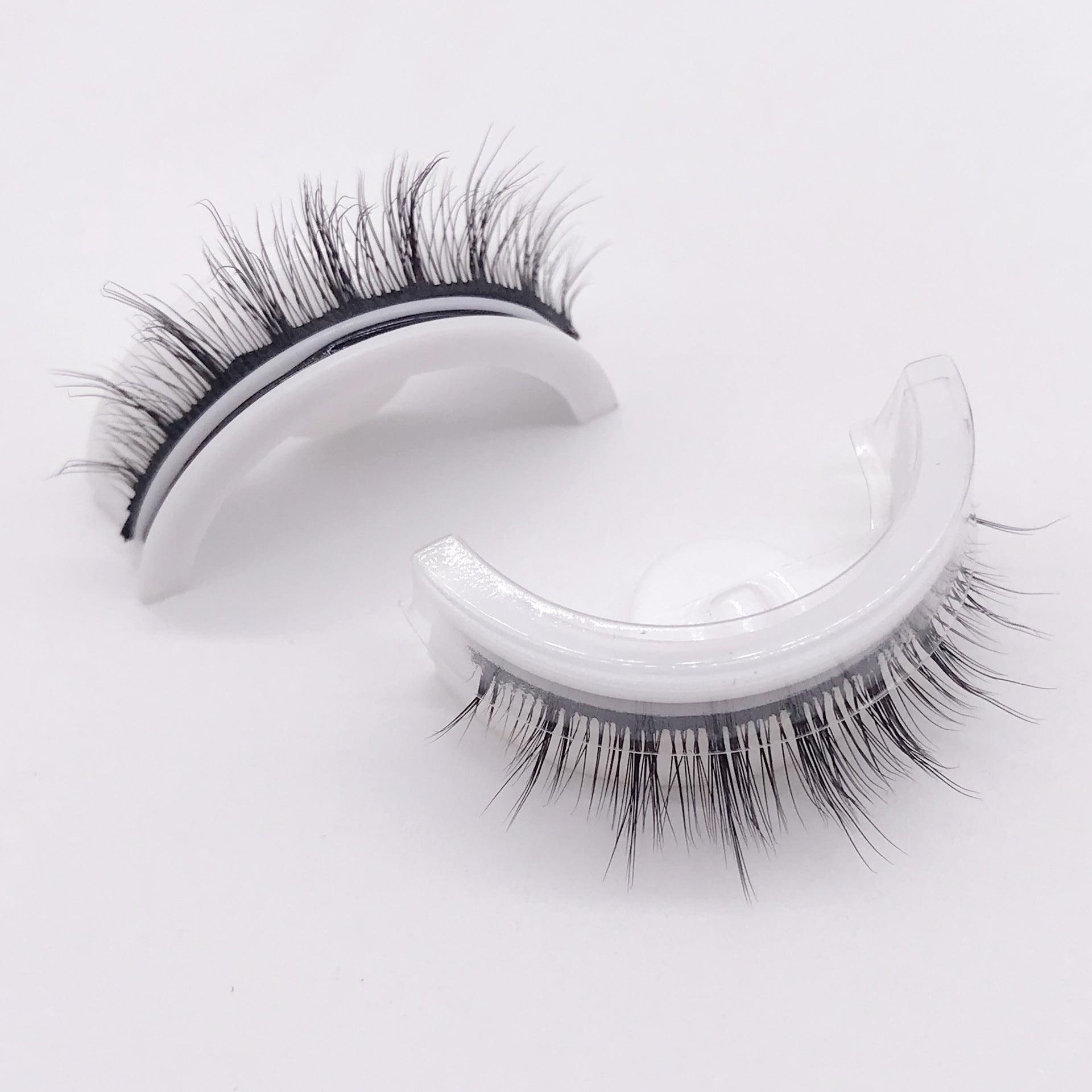 Reusable 3D Mink Lashes Natural False Eyelashes Self Adhesive Fake Glue Free Makeup Eyelash Extension Silk - Nioor