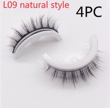 Reusable 3D Mink Lashes Natural False Eyelashes Self Adhesive Fake Glue Free Makeup Eyelash Extension Silk - Nioor