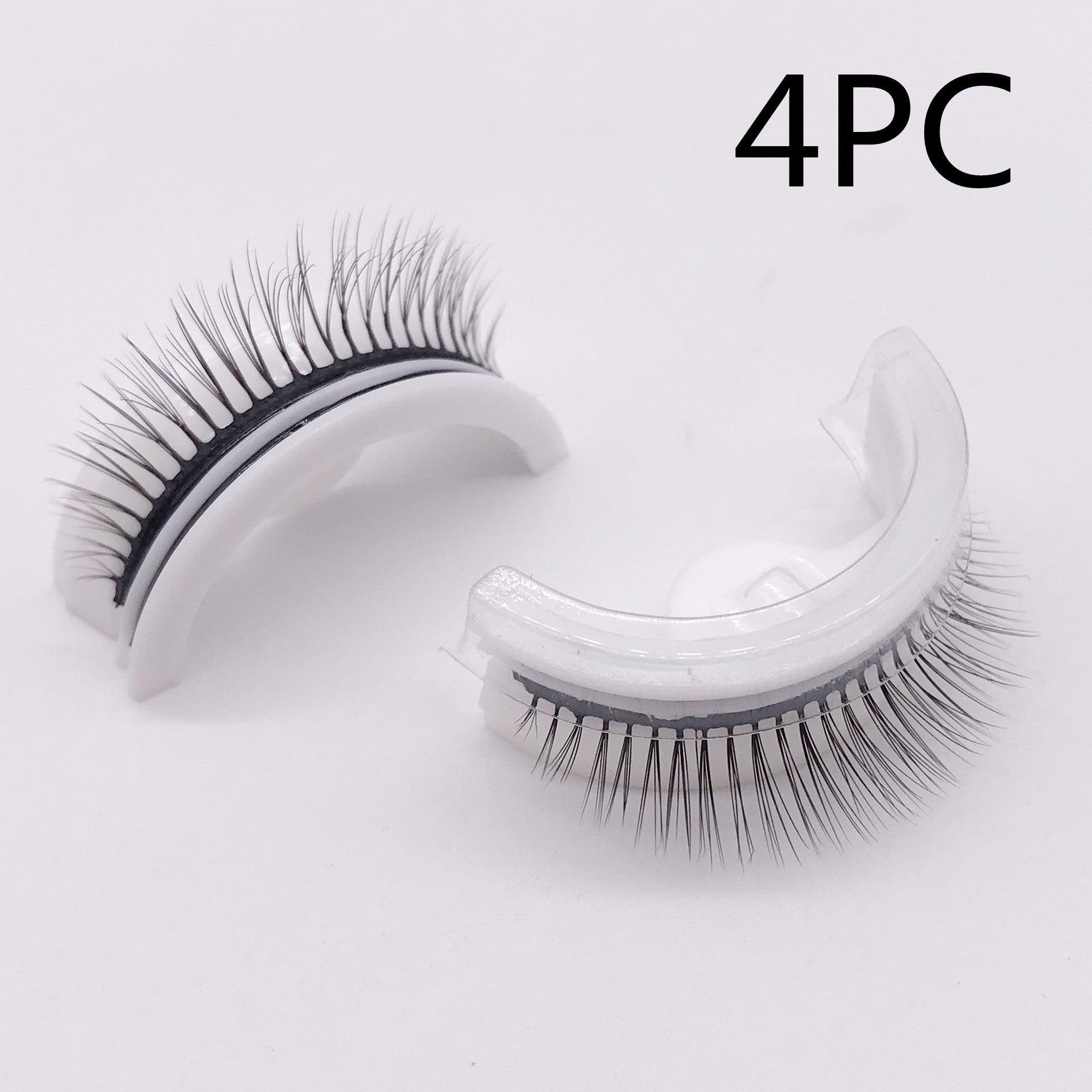 Reusable 3D Mink Lashes Natural False Eyelashes Self Adhesive Fake Glue Free Makeup Eyelash Extension Silk - Nioor