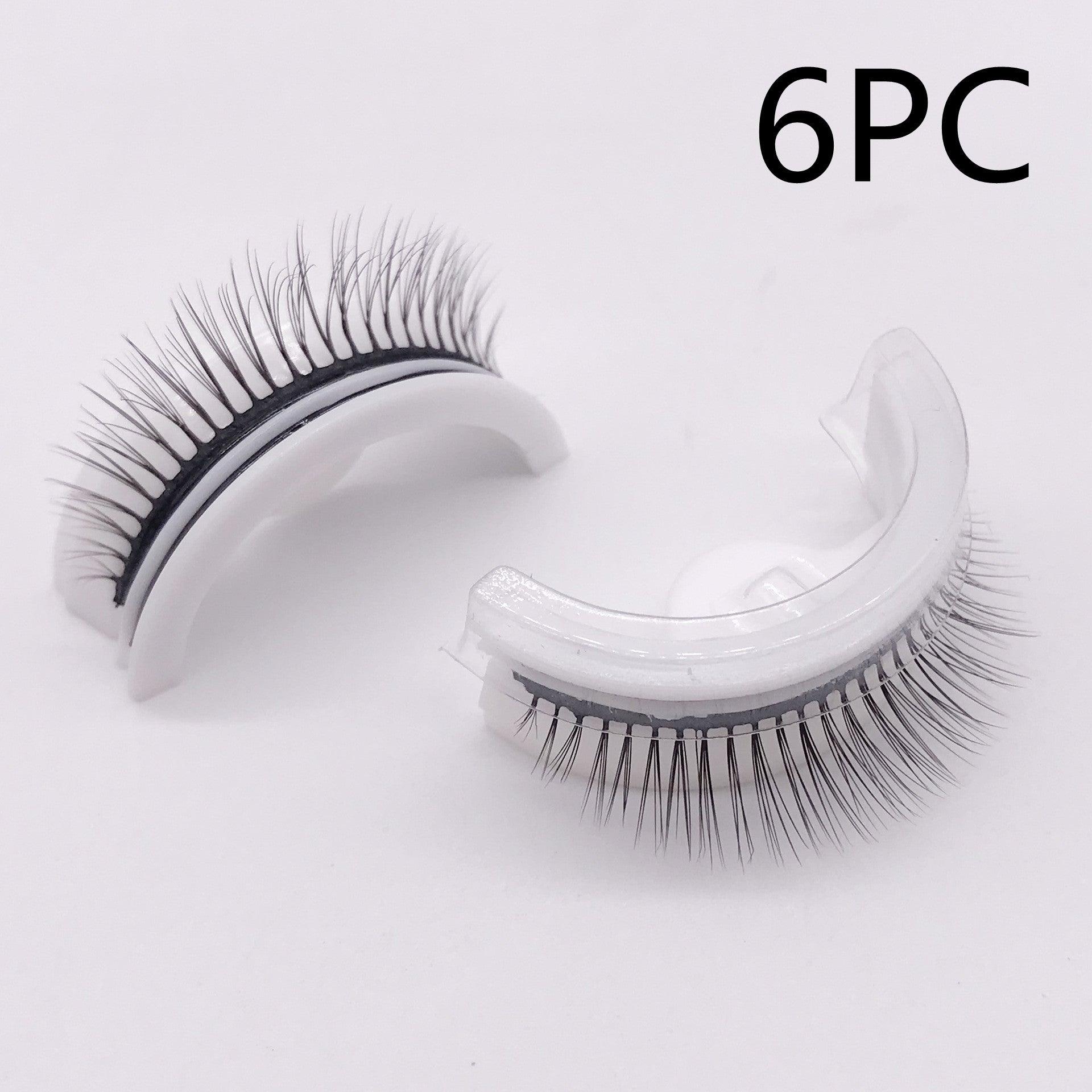 Reusable 3D Mink Lashes Natural False Eyelashes Self Adhesive Fake Glue Free Makeup Eyelash Extension Silk - Nioor