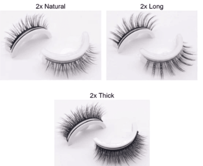 Reusable 3D Mink Lashes Natural False Eyelashes Self Adhesive Fake Glue Free Makeup Eyelash Extension Silk - Nioor