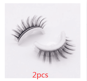 Reusable 3D Mink Lashes Natural False Eyelashes Self Adhesive Fake Glue Free Makeup Eyelash Extension Silk - Nioor