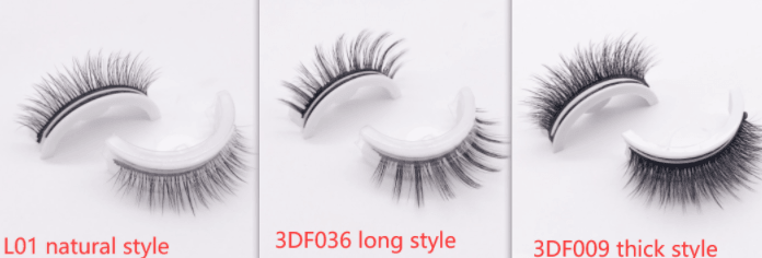 Reusable 3D Mink Lashes Natural False Eyelashes Self Adhesive Fake Glue Free Makeup Eyelash Extension Silk - Nioor