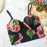 Rose Flower Sexy Hot Girl Camisole - Nioor