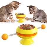 Rotatable Cat Toys Supplies With Catnip Interactive Training Toys For Cats Kitten Cat Accessories Pet Products - Nioor