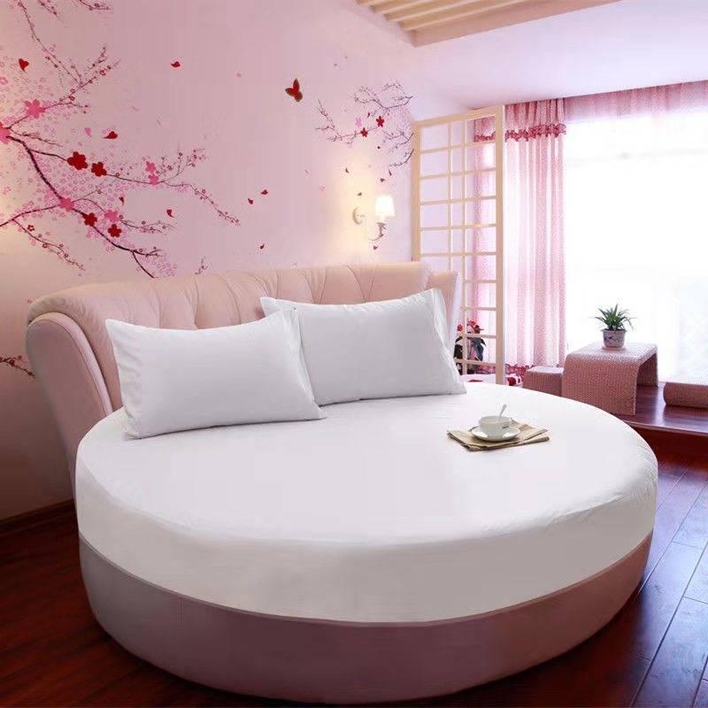 Round Bed Sheet Bedspread Hotel Hotel Mattress Protector - Nioor