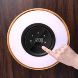 Round Intelligent Music Bluetooth Speaker Bed Lamp WiFi Circle Tree Of Led Light Wireless Charging For Living Room - Nioor