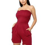 Sexy Wrapped Chest And Comfortable Home Jumpsuit - Nioor