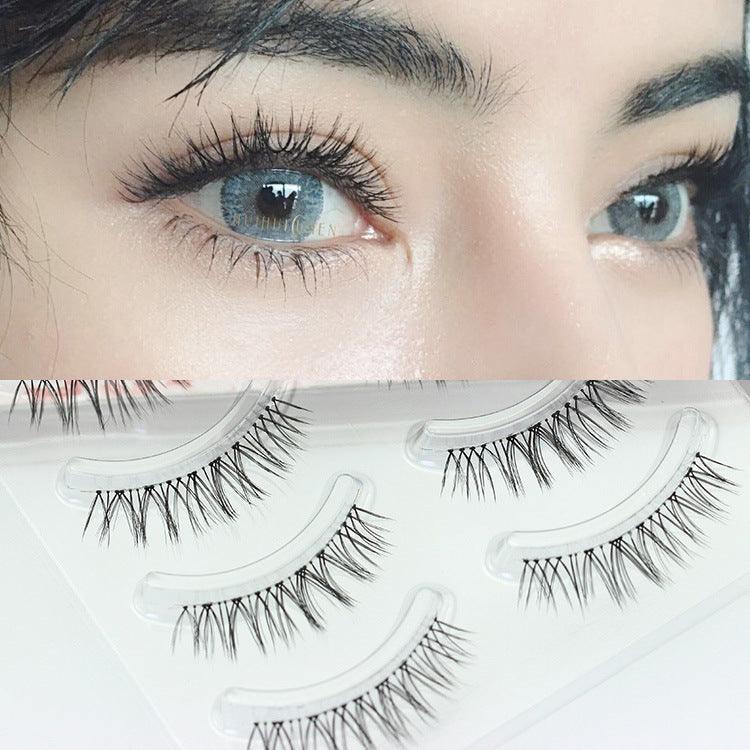 Short cross-cut half-eye curling eyelashes - Nioor