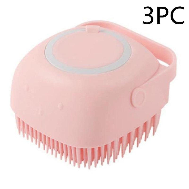 Silicone Dog Bath Massage Gloves Brush Pet Cat Bathroom Cleaning Tool Comb Brush For Dog Can Pour Shampoo Dog Grooming Supplies - Nioor