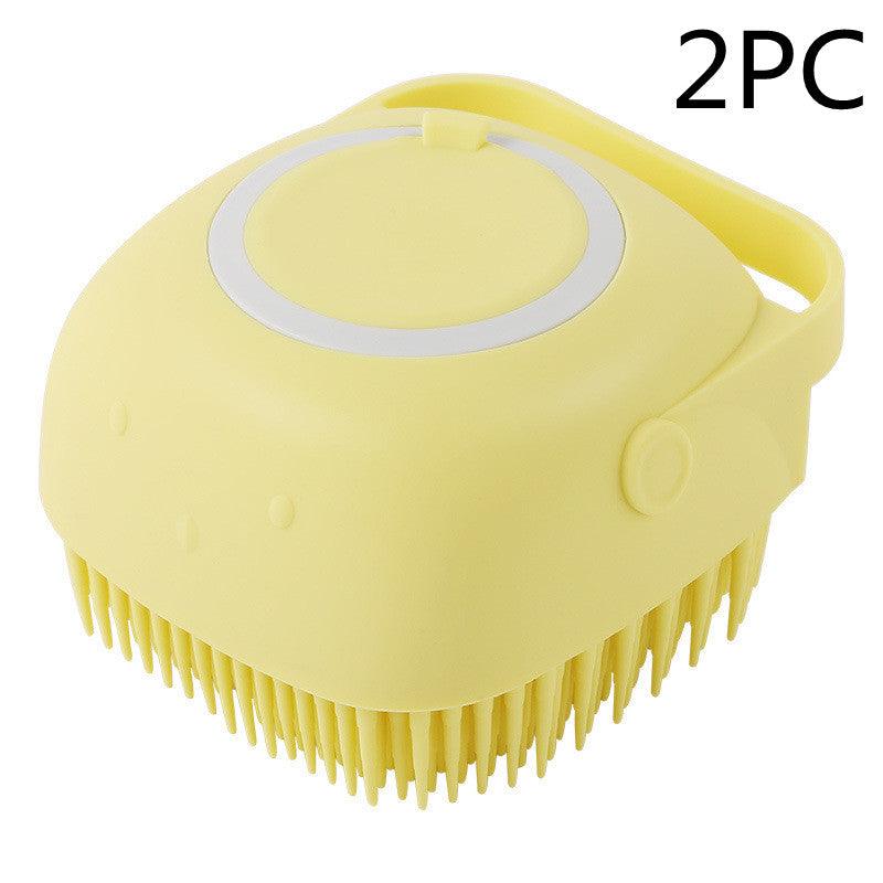 Silicone Dog Bath Massage Gloves Brush Pet Cat Bathroom Cleaning Tool Comb Brush For Dog Can Pour Shampoo Dog Grooming Supplies - Nioor