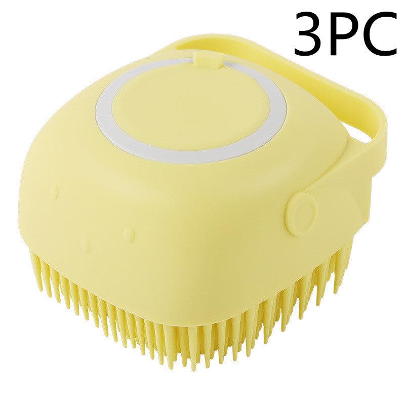 Silicone Dog Bath Massage Gloves Brush Pet Cat Bathroom Cleaning Tool Comb Brush For Dog Can Pour Shampoo Dog Grooming Supplies - Nioor