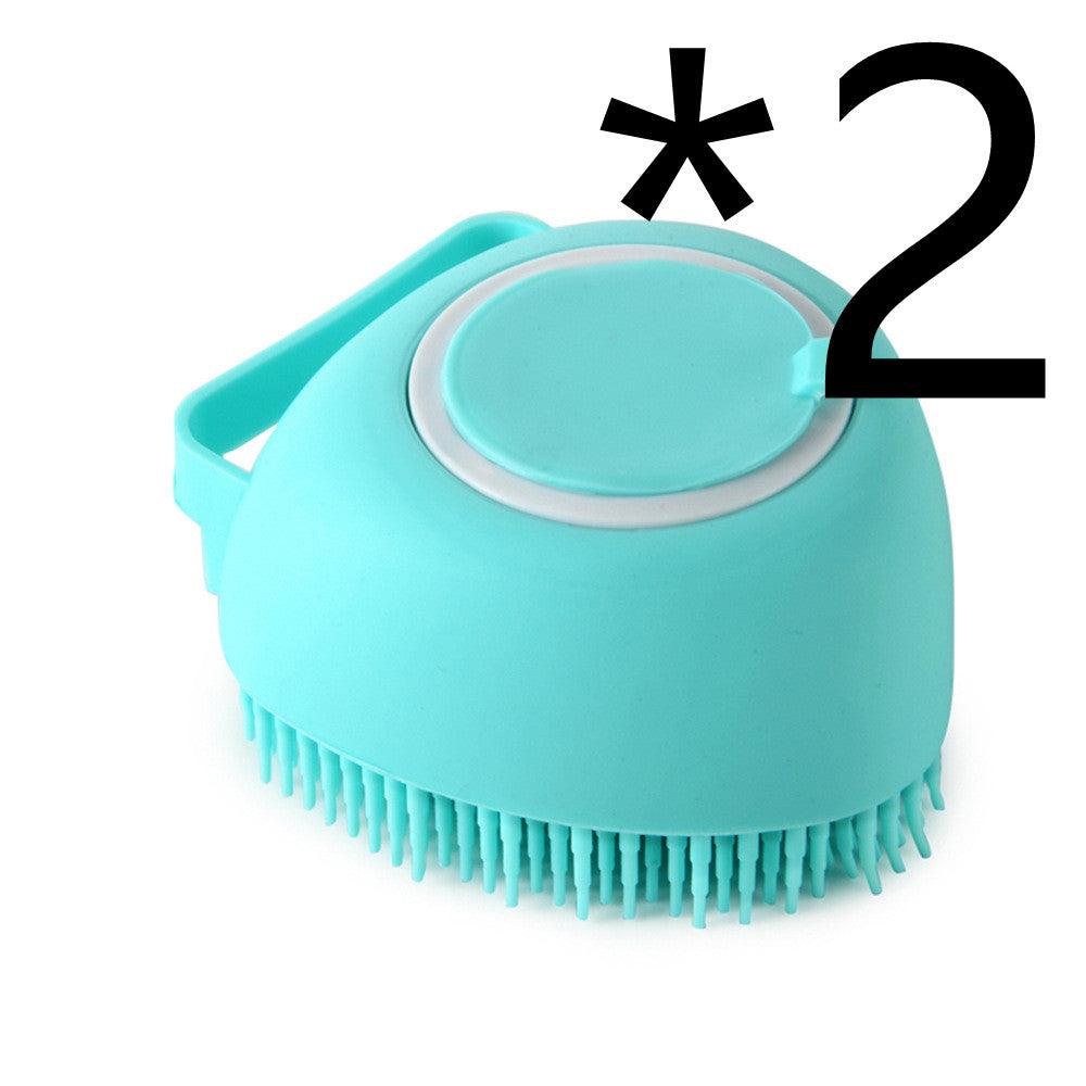 Silicone Dog Bath Massage Gloves Brush Pet Cat Bathroom Cleaning Tool Comb Brush For Dog Can Pour Shampoo Dog Grooming Supplies - Nioor