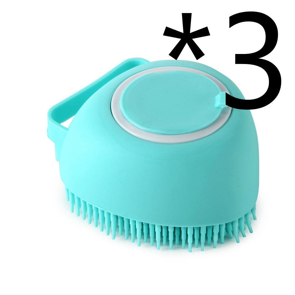 Silicone Dog Bath Massage Gloves Brush Pet Cat Bathroom Cleaning Tool Comb Brush For Dog Can Pour Shampoo Dog Grooming Supplies - Nioor