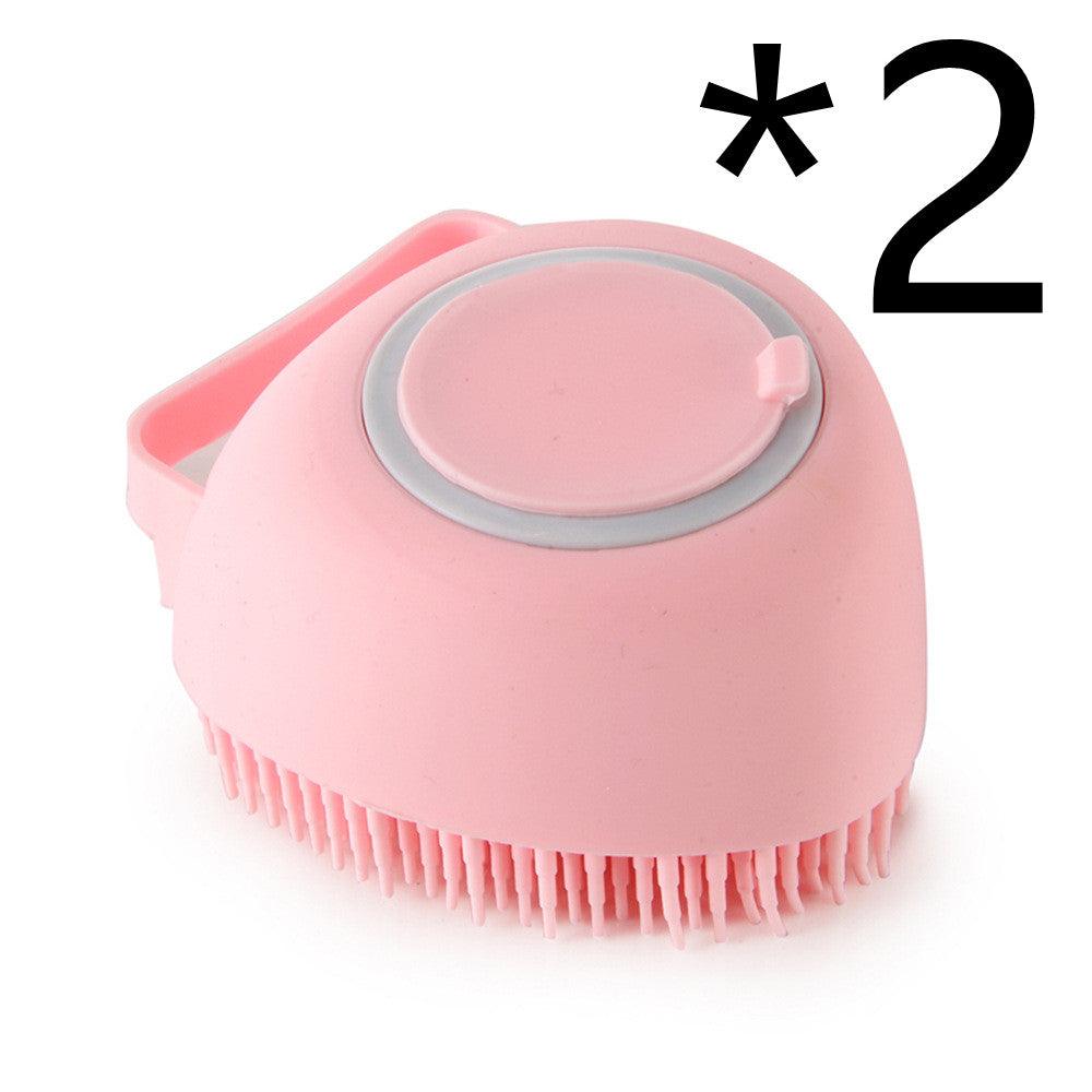 Silicone Dog Bath Massage Gloves Brush Pet Cat Bathroom Cleaning Tool Comb Brush For Dog Can Pour Shampoo Dog Grooming Supplies - Nioor