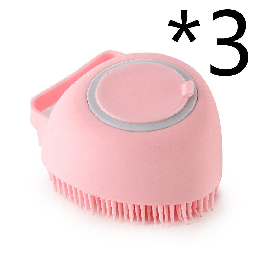 Silicone Dog Bath Massage Gloves Brush Pet Cat Bathroom Cleaning Tool Comb Brush For Dog Can Pour Shampoo Dog Grooming Supplies - Nioor