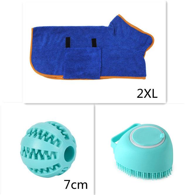 Silicone Dog Bath Massage Gloves Brush Pet Cat Bathroom Cleaning Tool Comb Brush For Dog Can Pour Shampoo Dog Grooming Supplies - Nioor