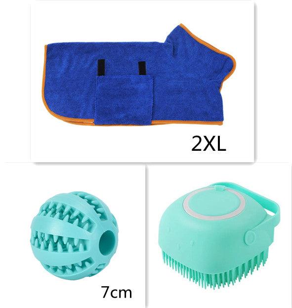 Silicone Dog Bath Massage Gloves Brush Pet Cat Bathroom Cleaning Tool Comb Brush For Dog Can Pour Shampoo Dog Grooming Supplies - Nioor