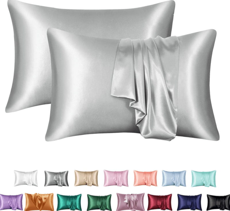 Silk Solid Color Satin Pillowcase Envelope Pillow - Nioor