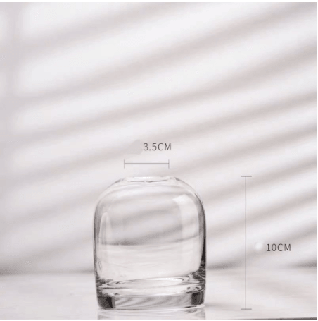 Simple Vase Creative Glass Living Room Dining Table Home Vase Vase - Nioor