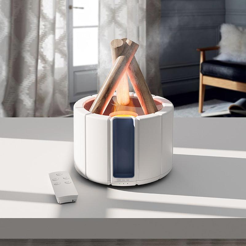 Simulated Flame Aromatherapy Machine Home Office Desktop Humidifier - Nioor