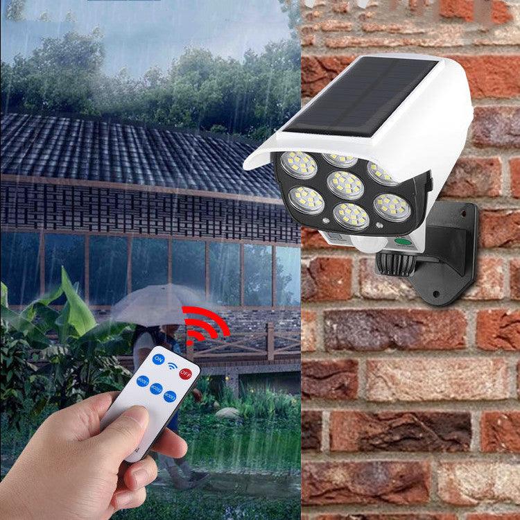 Simulation Surveillance Fake Camera Solar Sensor Wall Light - Nioor