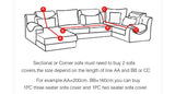Single double triple four seater sofa cover - Nioor