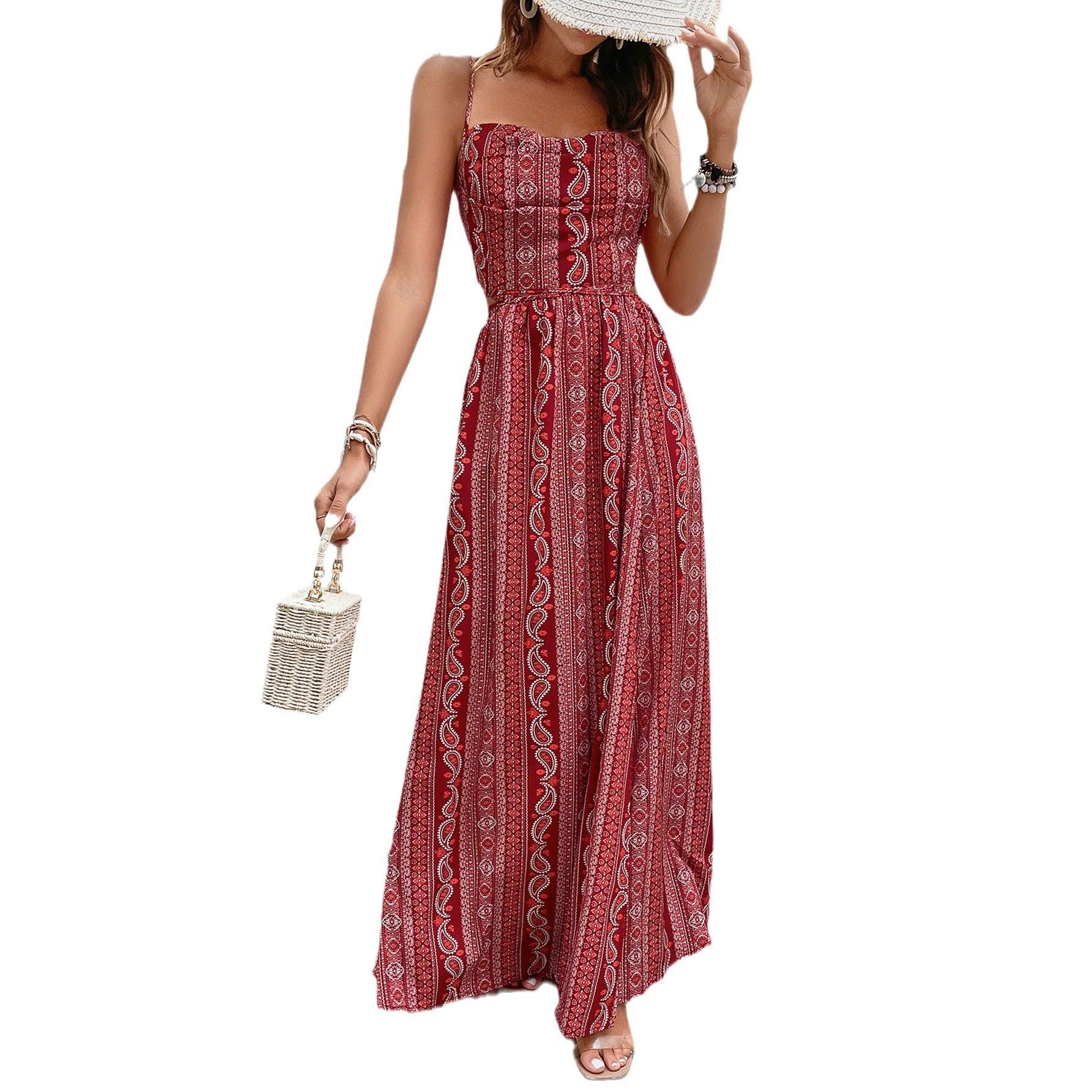 Slimming Bohemian Summer Slip Dress - Nioor