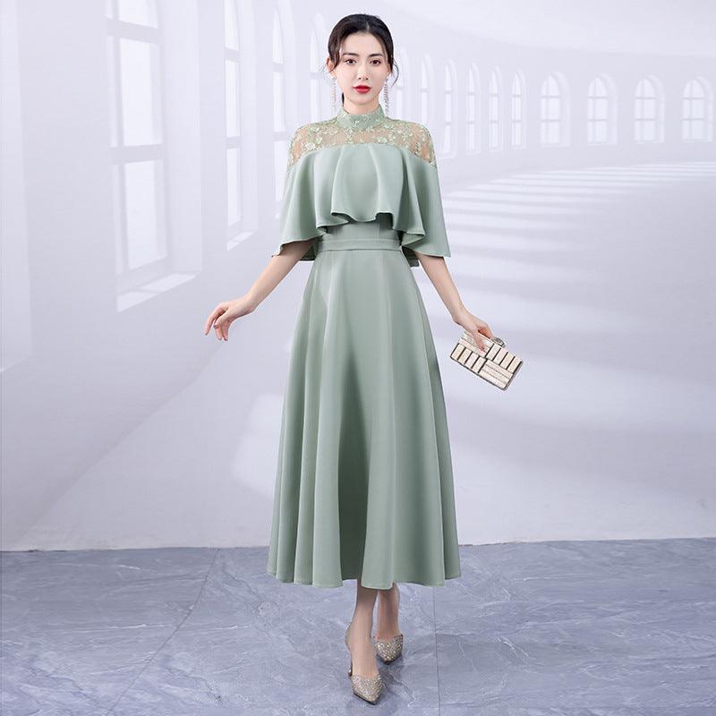 Slimming Dress Mid-length Evening Dress - Nioor