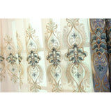 Slub cotton embroidery curtain fabric - Nioor