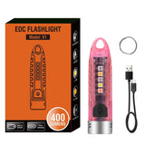 Small Mini Pocket LED Flashlight Torch Keychain Light Rechargeable Lamp BORUiT - Nioor