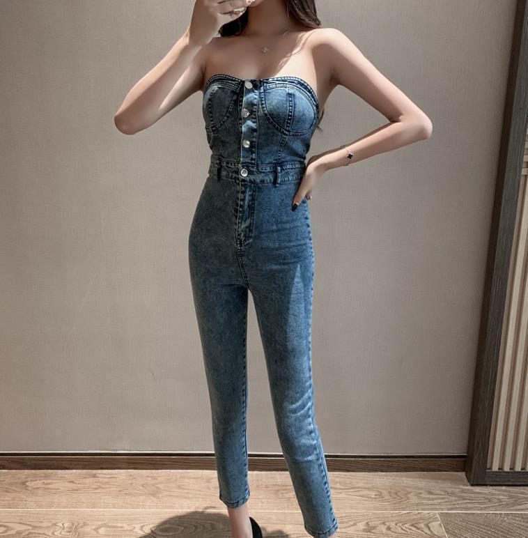 Small Sexy High-Waisted Slim Slim Trousers With Off-The-Shoulder Back - Nioor