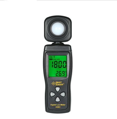 SMART SENSOR AS803 Mini Digital Lux Meter LCD Display Illuminometer UV Radiometers Photometer Luxmeter Light Meter 0-200000 Lux - Nioor