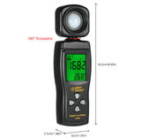 SMART SENSOR AS803 Mini Digital Lux Meter LCD Display Illuminometer UV Radiometers Photometer Luxmeter Light Meter 0-200000 Lux - Nioor