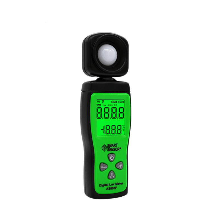 SMART SENSOR AS803 Mini Digital Lux Meter LCD Display Illuminometer UV Radiometers Photometer Luxmeter Light Meter 0-200000 Lux - Nioor