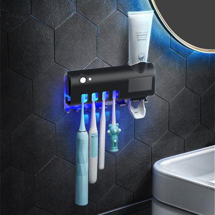 Smart Toothbrush Sterilizer Ultraviolet Sterilization Perforation-Free Wall-mounted Toothbrush Holder - Nioor