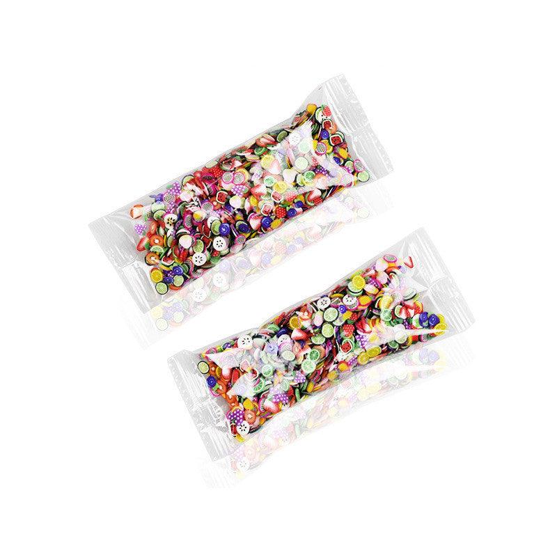 Soft clay fruit slice 1000 pieces mixed Nail jewelry patch DIY - Nioor