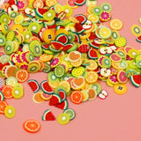 Soft clay fruit slice 1000 pieces mixed Nail jewelry patch DIY - Nioor