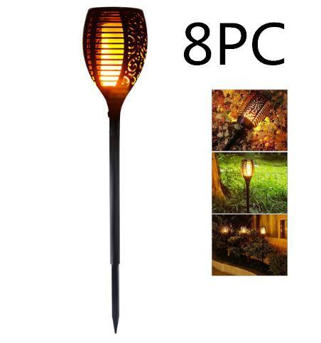 Solar Flame Flickering Garden Led Light Ip65 Outdoor Solar Tiki Torch Light Spotlights Landscape Decoration Led Lamp - Nioor