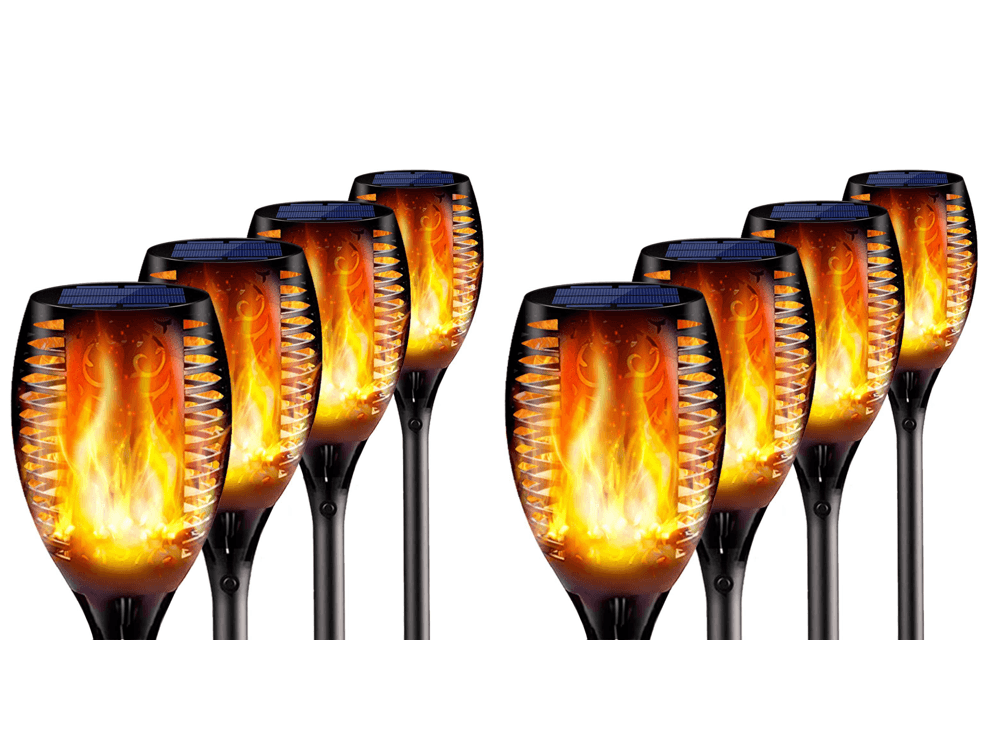 Solar Flame Flickering Garden Led Light Ip65 Outdoor Solar Tiki Torch Light Spotlights Landscape Decoration Led Lamp - Nioor