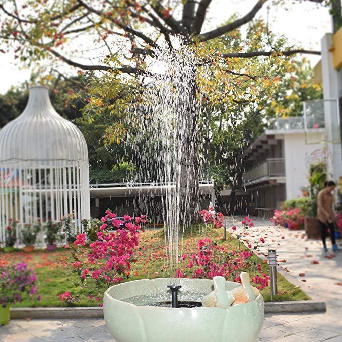 Solar Fountain Outdoor Garden Classic Round - Nioor