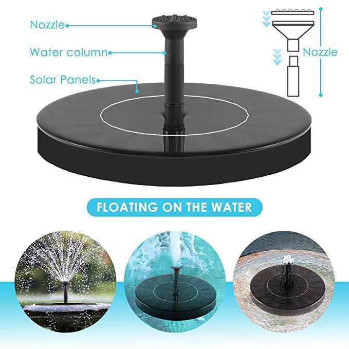 Solar Fountain Outdoor Garden Classic Round - Nioor