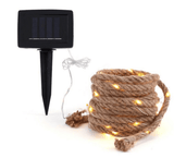 Solar Hemp Rope String Copper Wire LED Light - Nioor