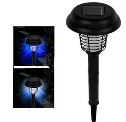 Solar Led Rechargeable Anti-Mosquito Lamp Electronic Fly Bug Zapper Insect Pest Uv Trap Outdoor Garden Lawn Lamp - Nioor