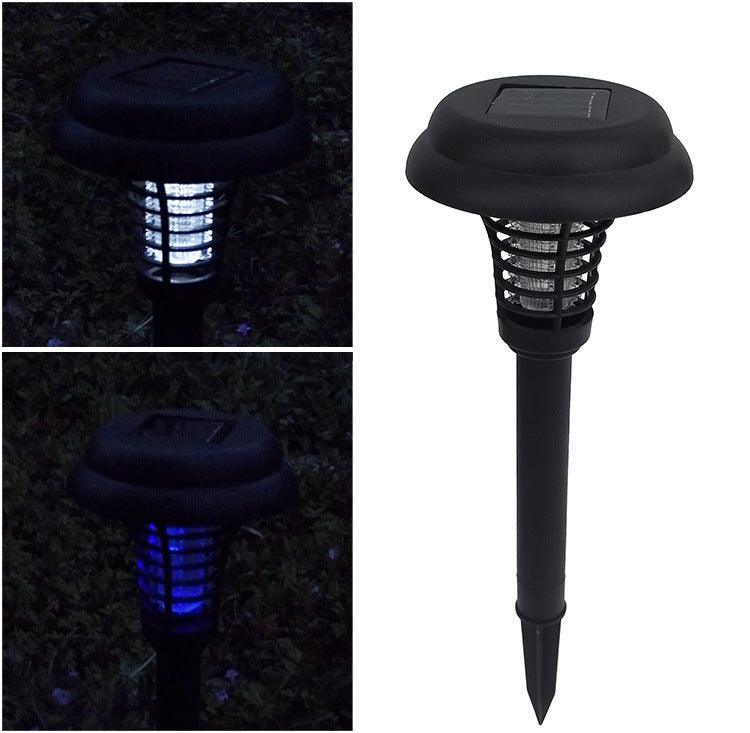 Solar Led Rechargeable Anti-Mosquito Lamp Electronic Fly Bug Zapper Insect Pest Uv Trap Outdoor Garden Lawn Lamp - Nioor