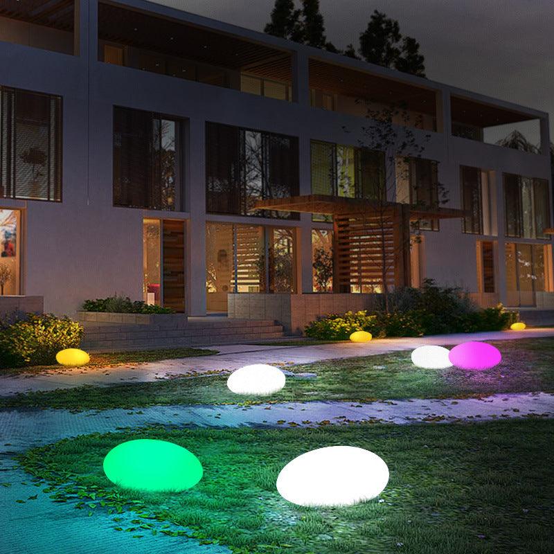 Solar light stone LED grass lamp - Nioor